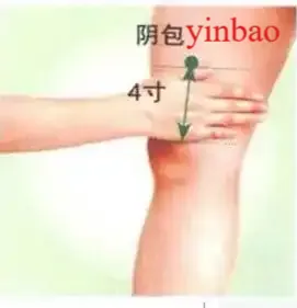 Clearing meridian flow at Yinbao node for men over 30